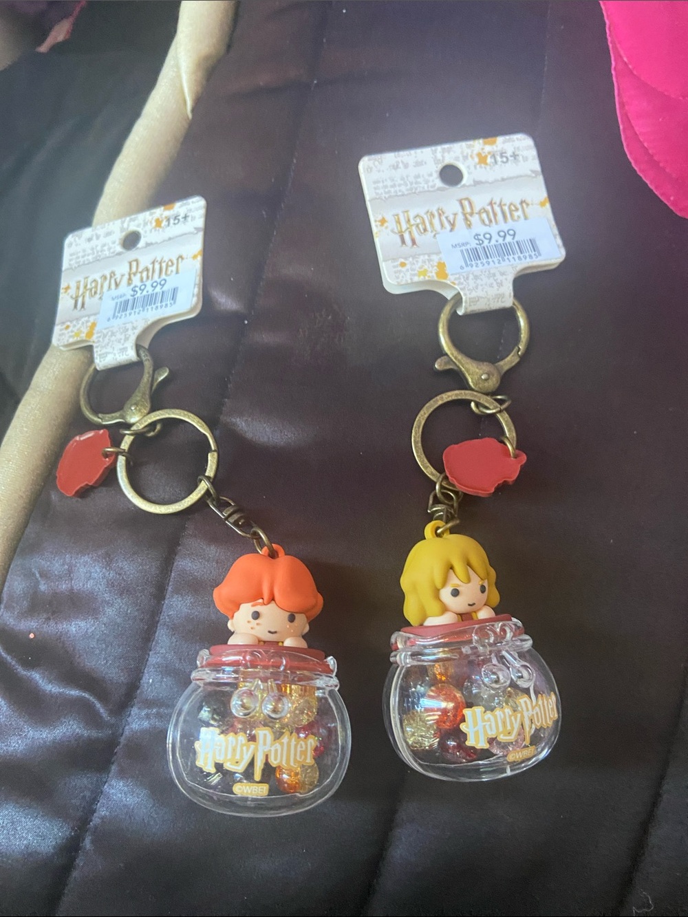 Warner Bros. Harry Potter Keychain Set - Red & Yellow Characters